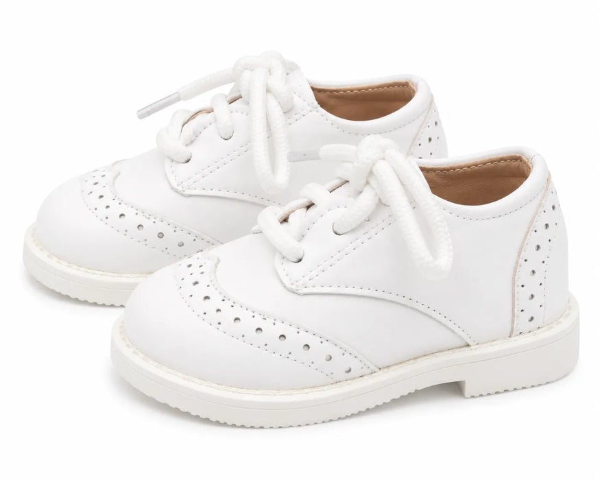 TipTop USA® Baby Boys Classic Brogue Oxford Dress Shoes | Style TTS163 | Baby Sizes 1-8