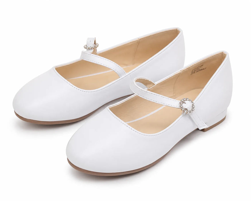 Chaussures habillées Mary Jane TipTop USA® pour filles avec boucle en strass – Style TTS145 – Tailles bébé 9-1 / Tailles enfant 2-8