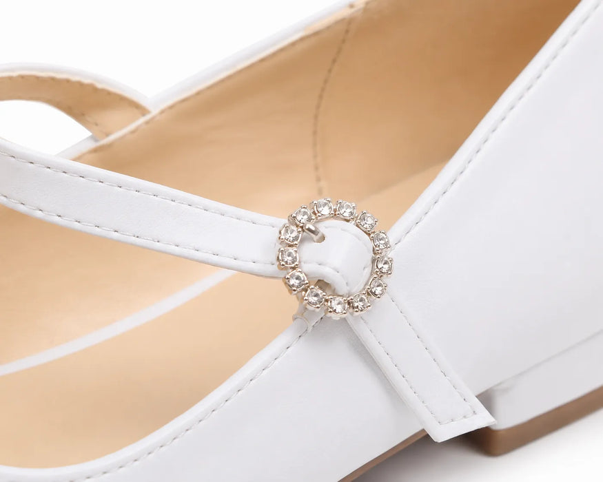 Chaussures habillées Mary Jane TipTop USA® pour filles avec boucle en strass – Style TTS145 – Tailles bébé 9-1 / Tailles enfant 2-8