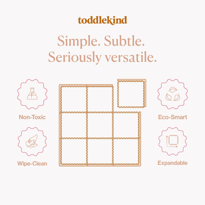 Toddlekind® - Toddlekind Classic Puzzle Playmat — Non‑Toxic EVA Foam, Expandable Size