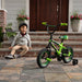 Tomy® - John Deere Mean Green Kid's Bicycle with Removable Training Wheels – 12ʺ Boy’s Bike – Ages 3 and Up