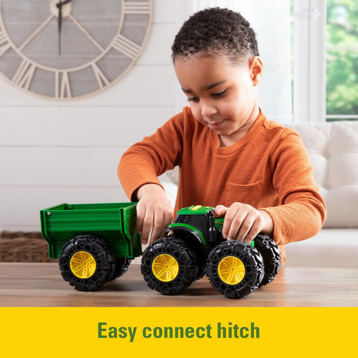 Tomy® - John Deere Monster Treads Tractor with Wagon