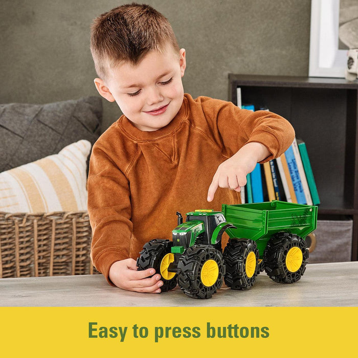 Tomy® - John Deere Monster Treads Tractor with Wagon