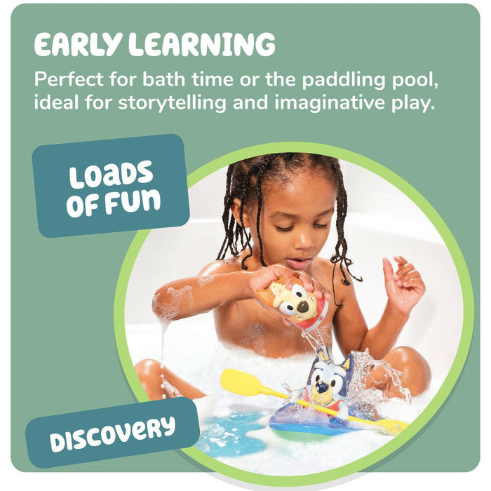 Tomy® - Tomy Toomies Bluey Pull & Go Canoe Bath Toy