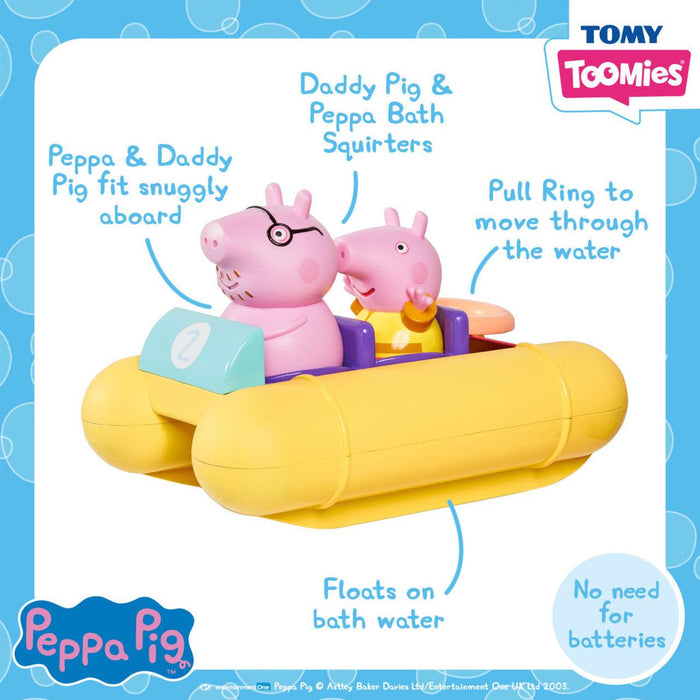 Tomy® - Tomy Toomies Peppa Pig Bath Toy Pull & Go Pedalo (18m+)