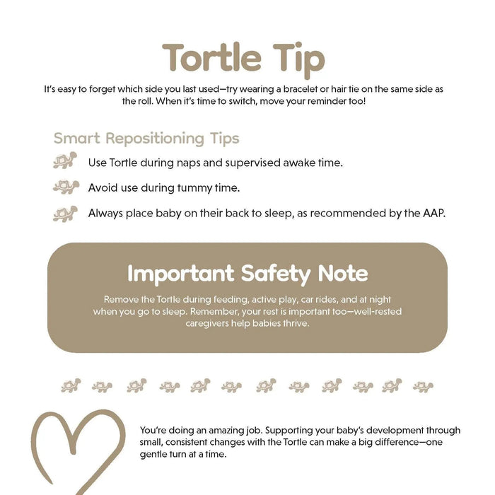 Tortle Air repositioning tips and supervised use safety notes
