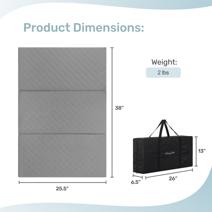 Dream On Me On-The-Go Trifold Playmat Grey image 5