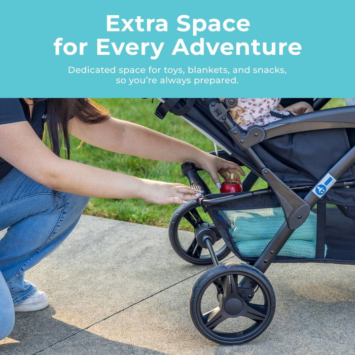 Gaggle Odyssey 4-Seat Quad Stroller by Foundations – Multi-Child Baby Stroller