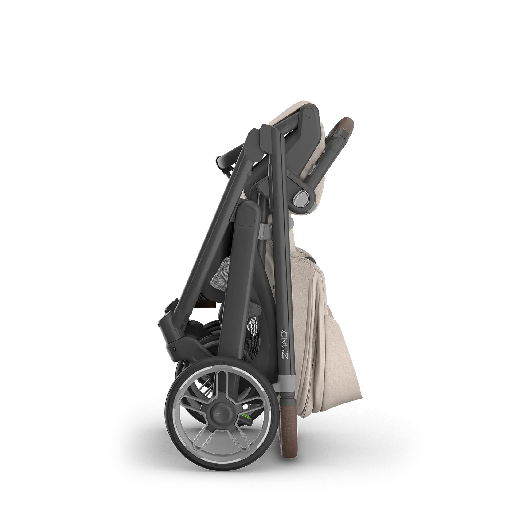 Poussette simple pleine grandeur Cruz V3 d'UPPAbaby – Prête pour les nouveau-nés, inclinable à plat, boucle magnétique