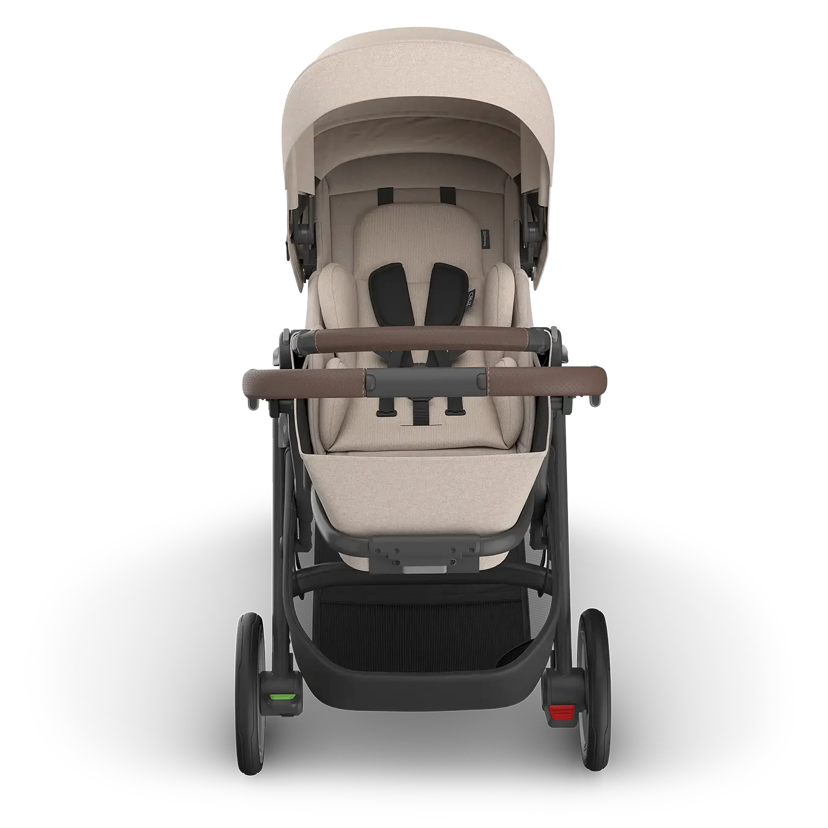 Poussette simple pleine grandeur Cruz V3 d'UPPAbaby – Prête pour les nouveau-nés, inclinable à plat, boucle magnétique
