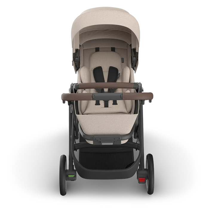 Poussette simple pleine grandeur Cruz V3 d'UPPAbaby – Prête pour les nouveau-nés, inclinable à plat, boucle magnétique