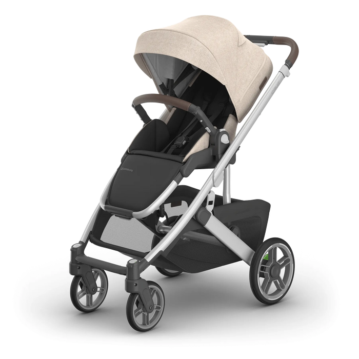 Poussette simple pleine grandeur Cruz V3 d'UPPAbaby – Prête pour les nouveau-nés, inclinable à plat, boucle magnétique