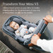 UPPAbaby MINU V3 adapter for MESA shown attaching an infant car seat to a stroller outdoors.