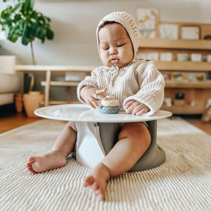 Siège rehausseur et plancher pour bébé Upseat avec tablette