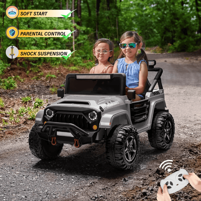 Voltz Toys - HAVOC 2 Seater Jeep 24V Kids Ride On Car
