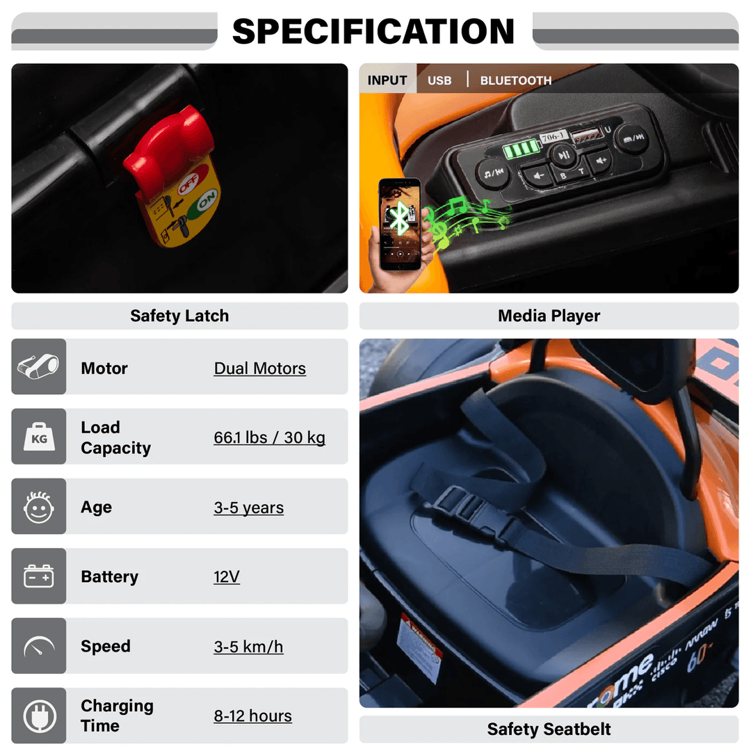 Voltz Toys - McLaren F1 12V Ride on Race Car