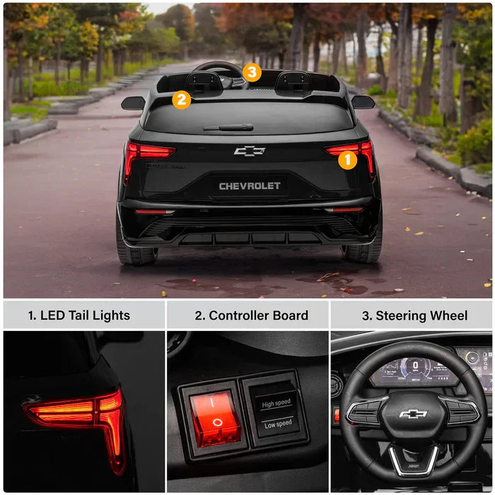 Voltz Toys® - Voltz Toys® Chevrolet Blazer 24V 2-Seater Ride-On Car for Kids with Remote Control, Open Doors, LED Lights, and Music