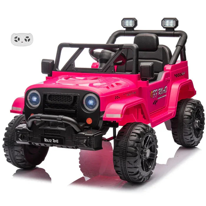 Voltz Toys - Voltz Toys 12V Kids Ride-On Jeep with Angry Lights & Remote Control