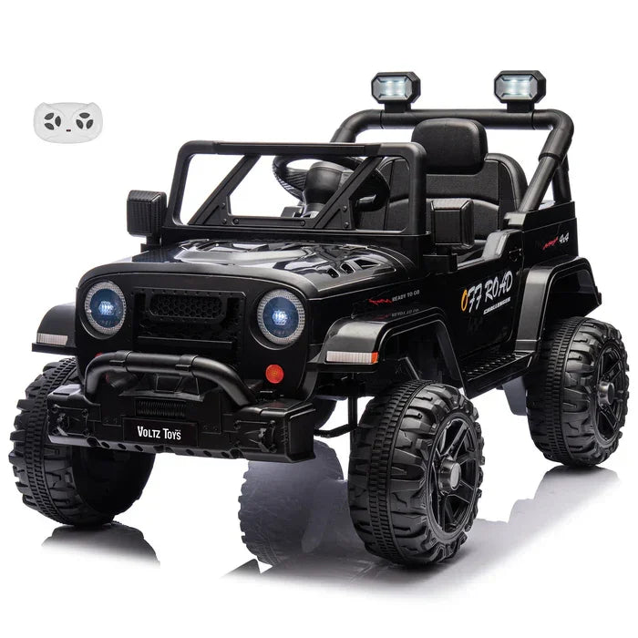Voltz Toys - Voltz Toys 12V Kids Ride-On Jeep with Angry Lights & Remote Control