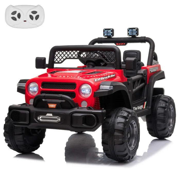 Voltz Toys - Voltz Toys 12V Kids Ride-On Jeep with Remote, Lights & Opening Doors