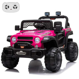 Voltz Toys - Voltz Toys 12V Kids Ride-On Jeep with Remote, Lights & Opening Doors