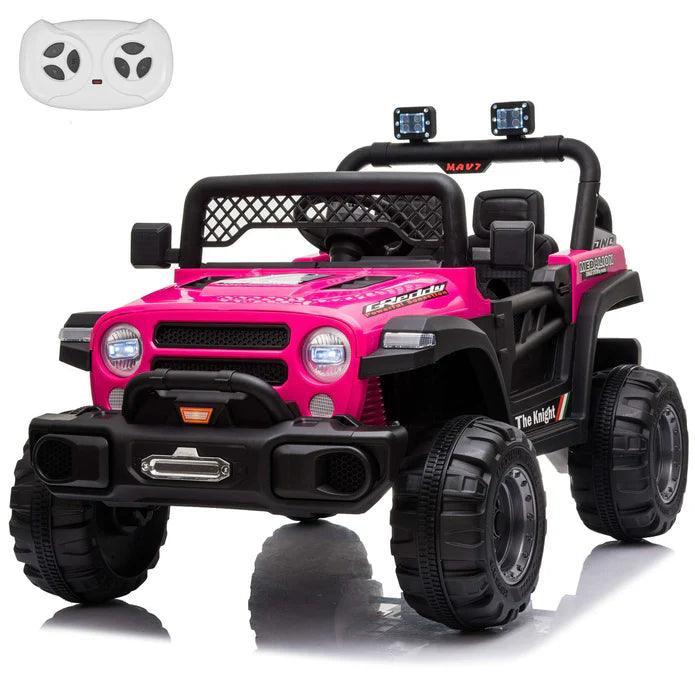 Voltz Toys - Voltz Toys 12V Kids Ride-On Jeep with Remote, Lights & Opening Doors