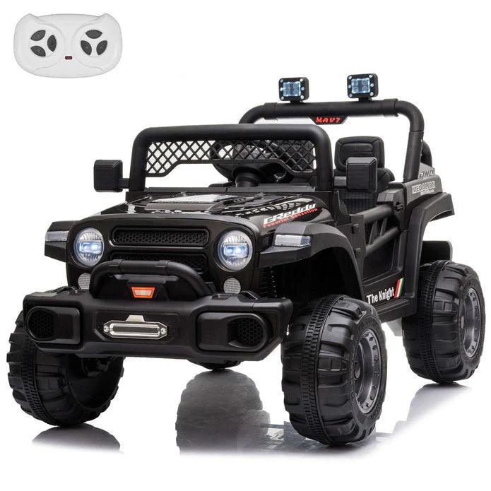 Voltz Toys - Voltz Toys 12V Kids Ride-On Jeep with Remote, Lights & Opening Doors