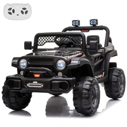 Voltz Toys - Voltz Toys 12V Kids Ride-On Jeep with Remote, Lights & Opening Doors
