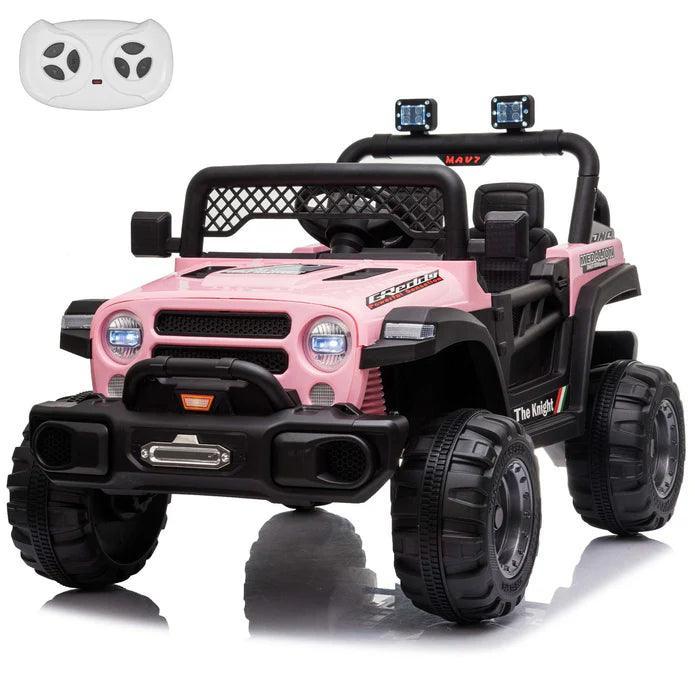 Voltz Toys - Voltz Toys 12V Kids Ride-On Jeep with Remote, Lights & Opening Doors