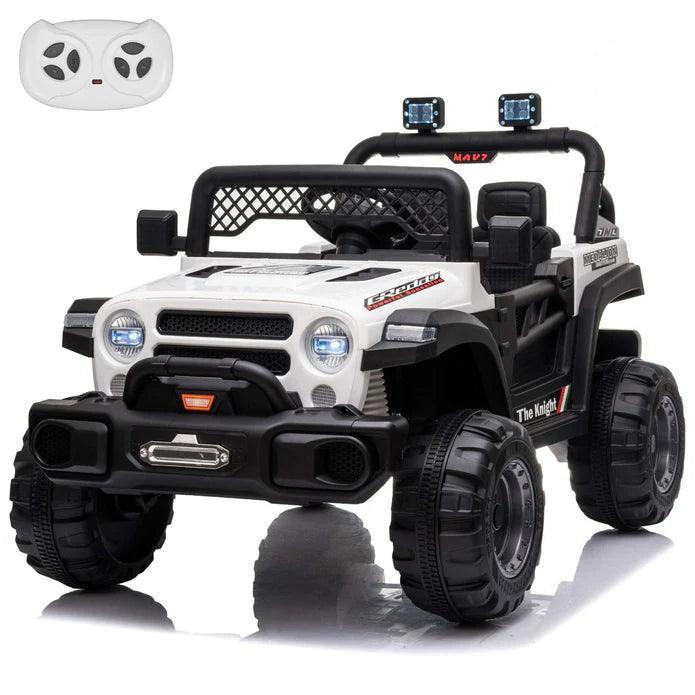 Voltz Toys - Voltz Toys 12V Kids Ride-On Jeep with Remote, Lights & Opening Doors
