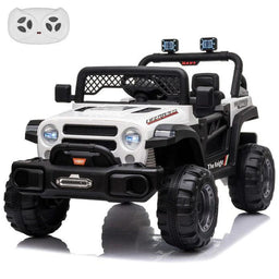 Voltz Toys - Voltz Toys 12V Kids Ride-On Jeep with Remote, Lights & Opening Doors