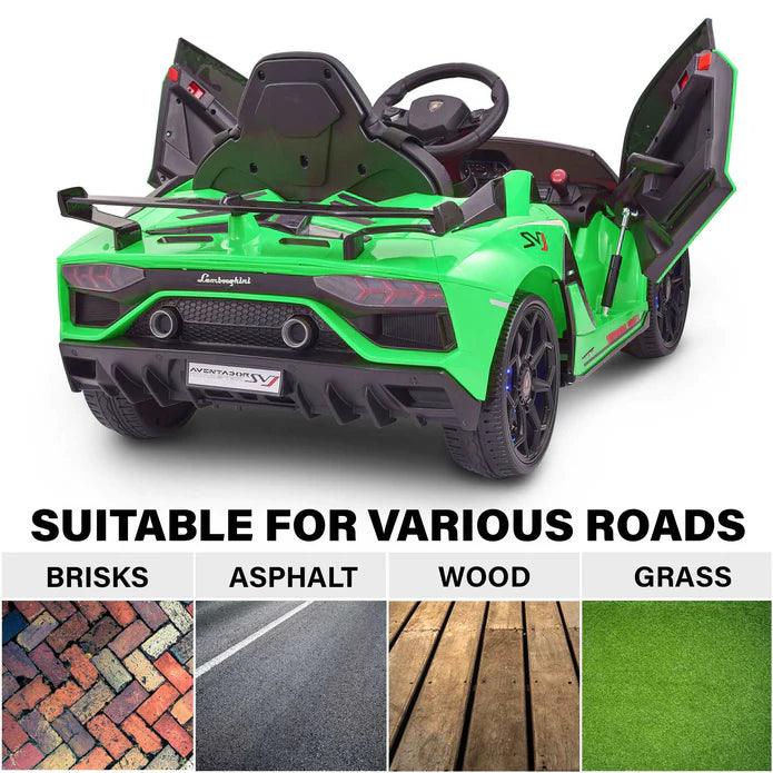 Voltz Toys - Voltz Toys 12V Single Seater Kids Licensed Lamborghini Aventador SVJ