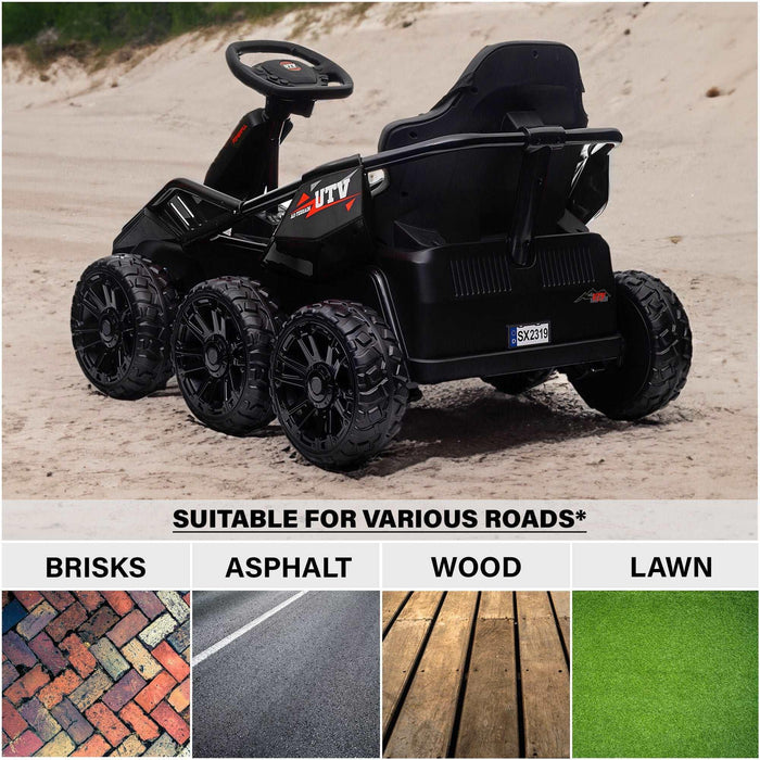 Voltz Toys - Voltz Toys 6 Wheel UTV 12V Ride on Car with Remote Control, EVA Tires