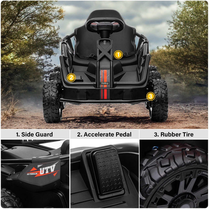 Voltz Toys - Voltz Toys 6 Wheel UTV 12V Ride on Car with Remote Control, EVA Tires