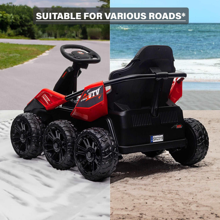 Voltz Toys - Voltz Toys 6 Wheel UTV 24V Ride on Car with Remote Control, 4WD, EVA Tires