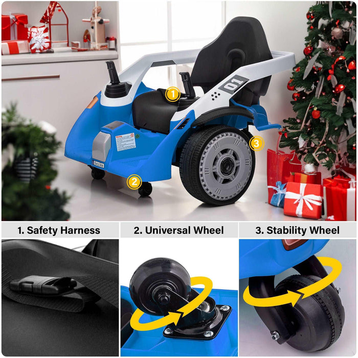 Voltz Toys - Voltz Toys Eddy 360™ 12V Spinning Joystick Kid's Electric Ride on Car