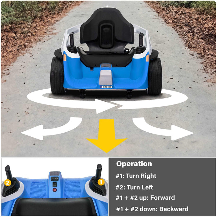 Voltz Toys - Voltz Toys Eddy 360™ 12V Spinning Joystick Kid's Electric Ride on Car
