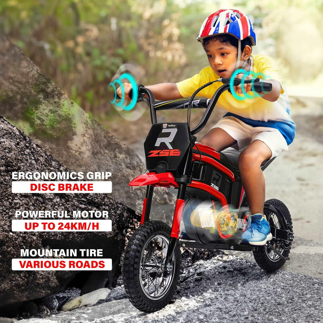 Voltz Toys - Voltz Toys Electric Dirt Bike Motorcycle for Kids, 24V 350W Motor