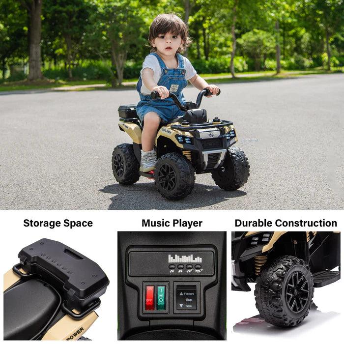 Voltz Toys - Voltz Toys Explorer Quad UTV 6V Ride-On Car for Toddlers with Lights & Sounds