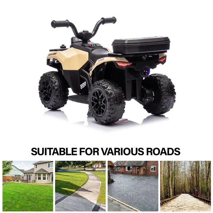Voltz Toys - Voltz Toys Explorer Quad UTV 6V Ride-On Car for Toddlers with Lights & Sounds