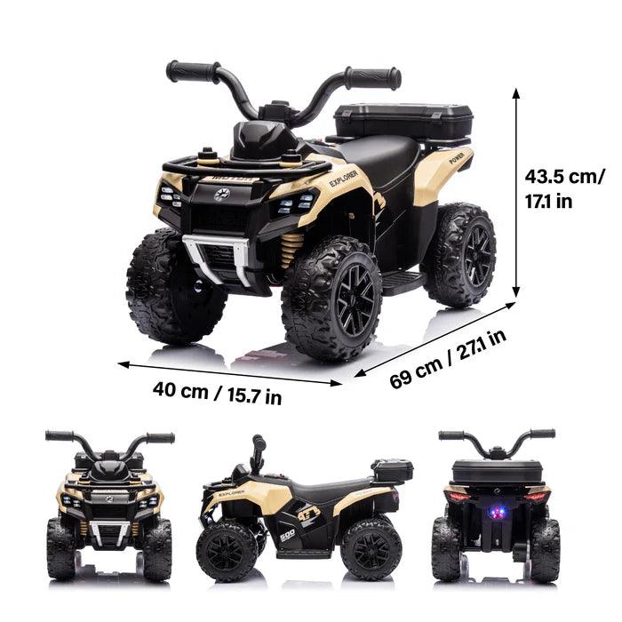 Voltz Toys - Voltz Toys Explorer Quad UTV 6V Ride-On Car for Toddlers with Lights & Sounds
