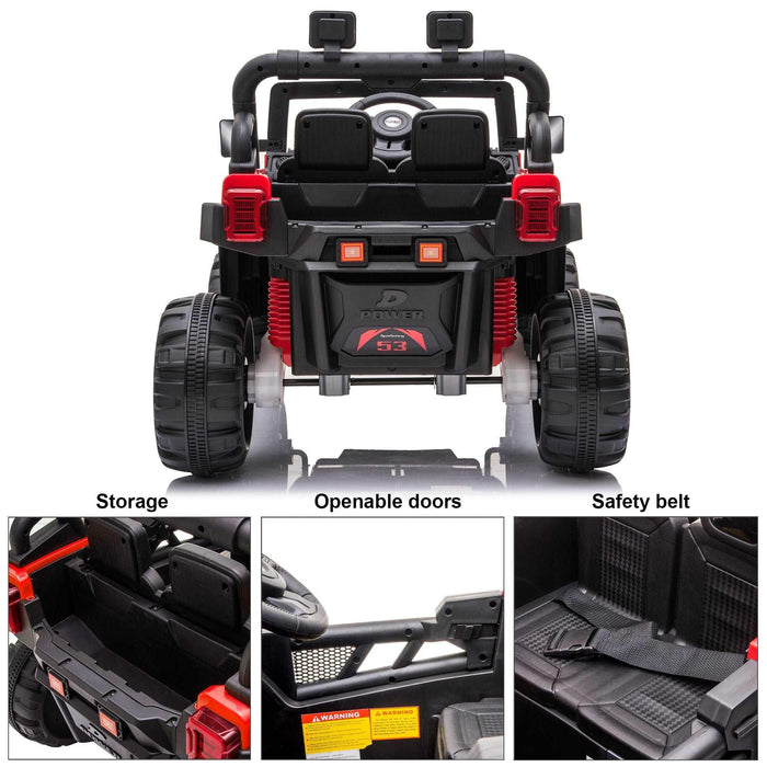 Voltz Toys - Voltz Toys Kids Jeep with Angry Face Grill 12V Kids Ride On Car Toy