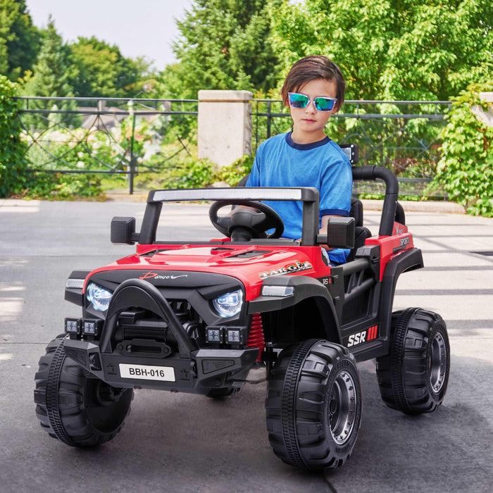 Voltz Toys - Voltz Toys Kids Jeep with Angry Face Grill 12V Kids Ride On Car Toy