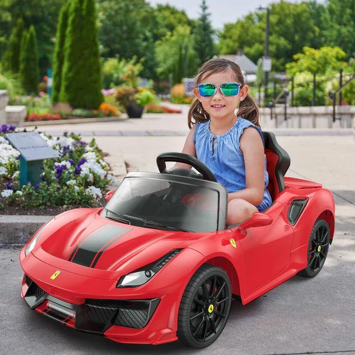 Voltz Toys - Voltz Toys Kids Single Seater Ferrari Car 488 Pista Spider - Red - 12V