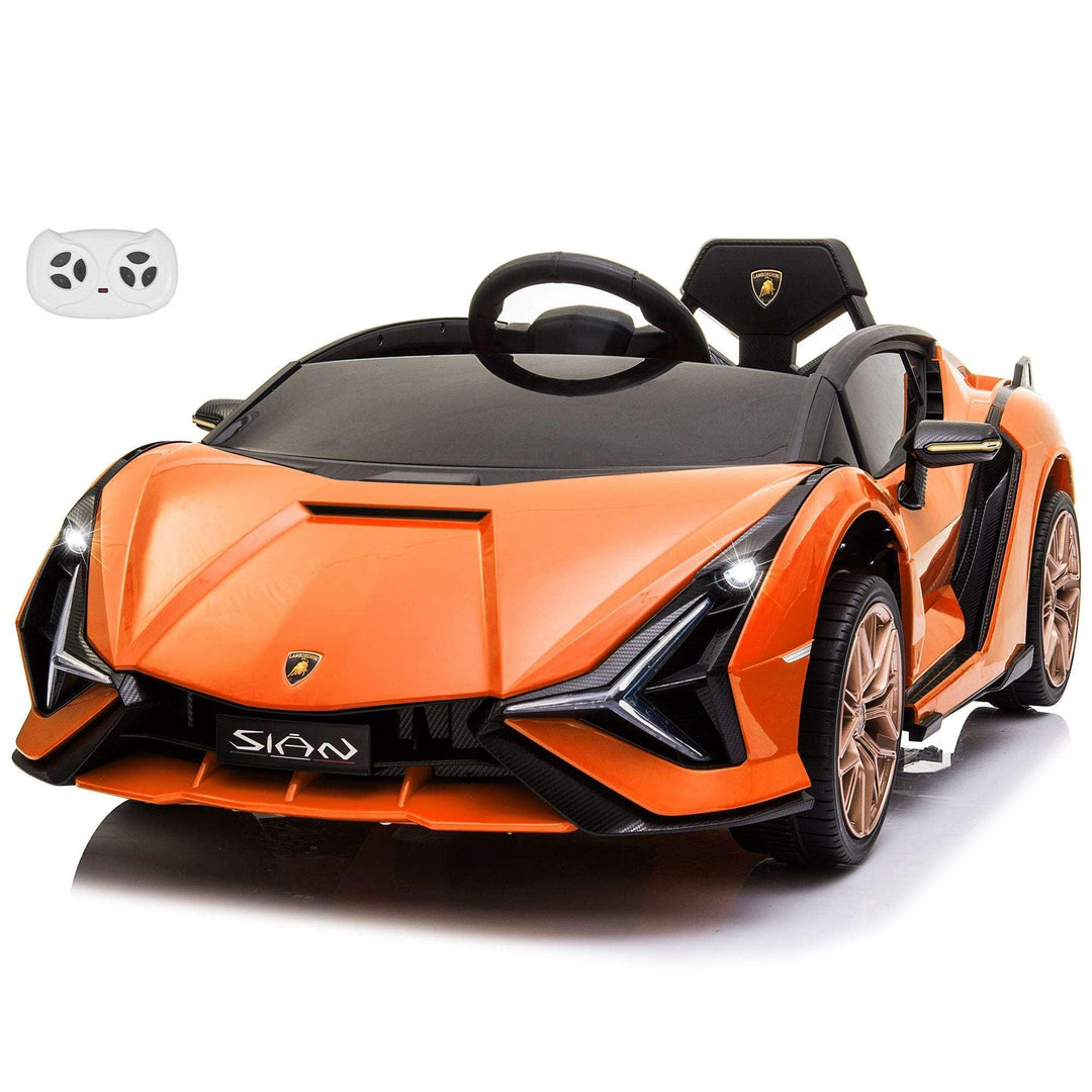 Voltz Toys - Voltz Toys Lamborghini SIAN FKP 37 12V Ride on Car with Scissor Doors