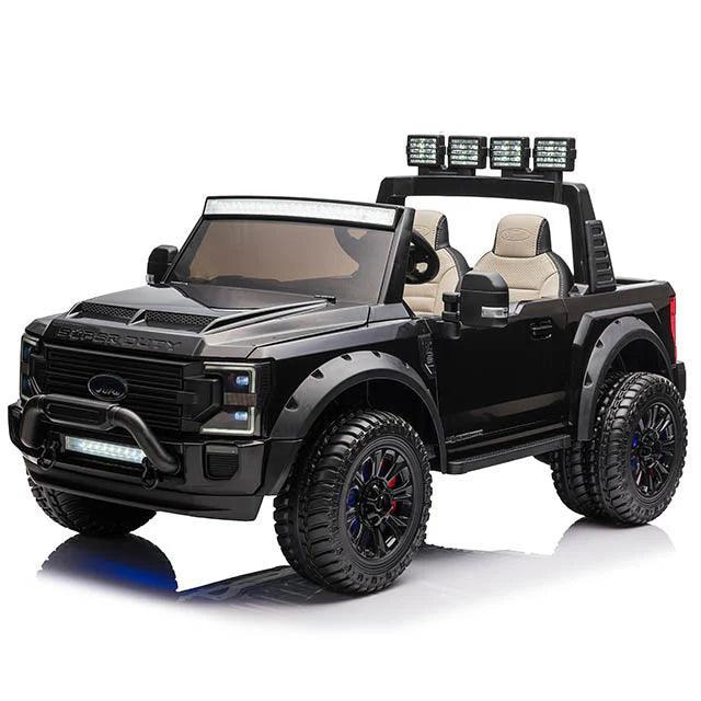 Voltz Toys - Voltz Toys Licensed Ford F-450 Super Duty 24V 2-Seater Ride-On Truck with Remote, Music & LED Lights