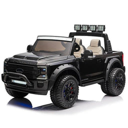 Voltz Toys - Voltz Toys Licensed Ford F-450 Super Duty 24V 2-Seater Ride-On Truck with Remote, Music & LED Lights
