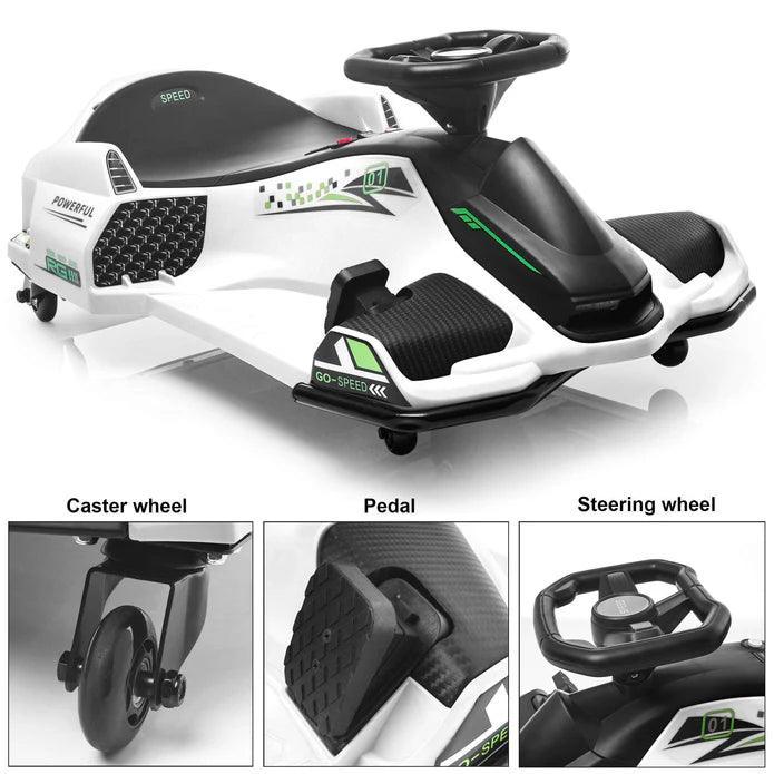 Voltz Toys - Voltz Toys ThunderDrift 24V High-Speed Brushless GoKart for Kids