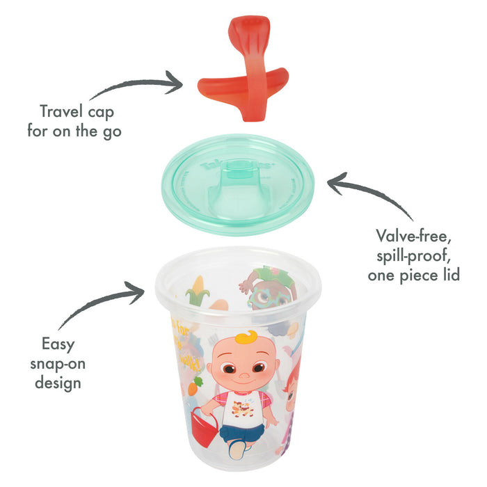 Take & Toss CoComelon Sippy Cups, 10 Oz – 4 Pack