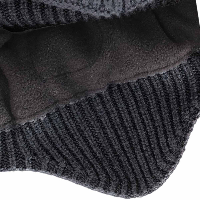 CaliKids Knit Windproof Hat Black W2509 (Toddler & Junior)